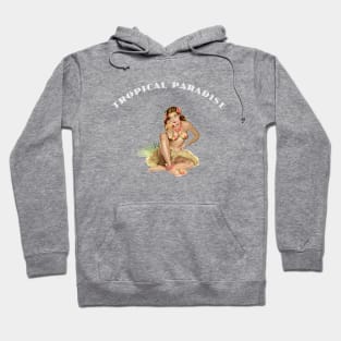 Hula Girl Wish You Were Here 1 Hoodie